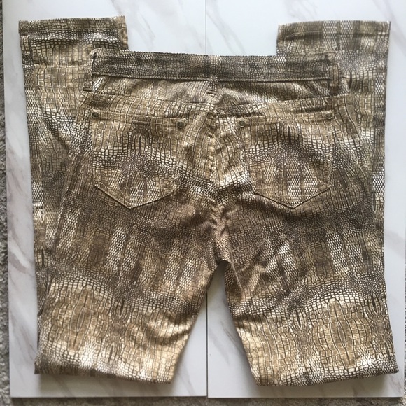 V Cristina Pants - V Cristina Animal Print Skinny Pants